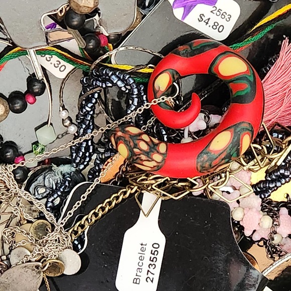 1.5 Pounds of Fashion Jewelry Mix Wearable, Tangled, Craft - Picture 3 of 9